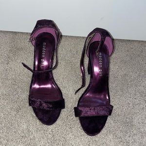 Dark purple madden girl heels
